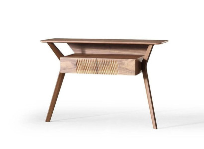 Living room Luxury Console table Brown Wood Table Modern Design Console